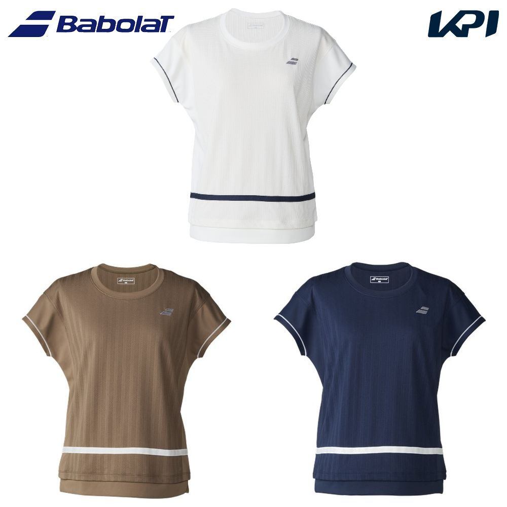 バボラ Babolat テニスウェア レディース PLAY SHORT SLEEVE SHIRT LOOSE FIT  ショートスリーブシャツ ルーズフィット ゲームシャツ BWG6327 2026SS