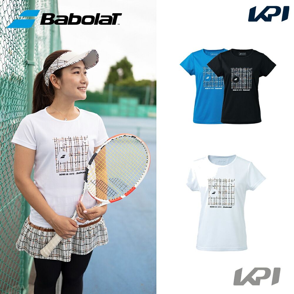 「ポスト投函便で送料無料」バボラ Babolat テニスウェア レディース PURE SHORT SLEEVE SHIRT ショートスリーブシャツ BWP1577 2021FW