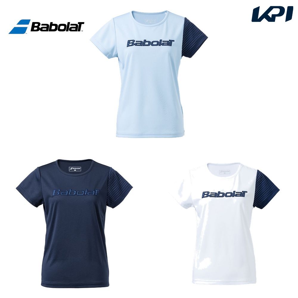 バボラ Babolat テニスウェア レディース ピュア ショートスリーブシャツ PURE SHORT SLEEVE SHIRT BWP2573 2022FW 『即日出荷』｜sportsjapan