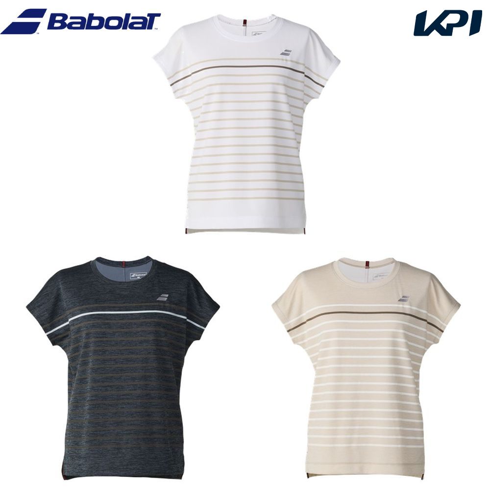 バボラ Babolat テニスウェア レディース   PLAY SHORT SLEEVE SHIRT ショートスリーブシャツ BWP6578 2026FW