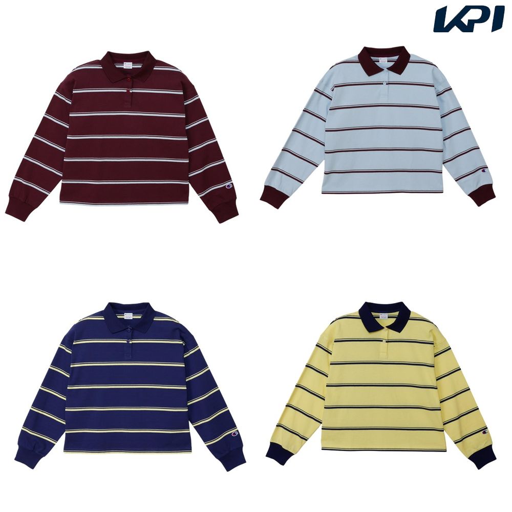 チャンピオン Champion マルチSPウェア レディース   LS BORDER POLO CW-C401 2025