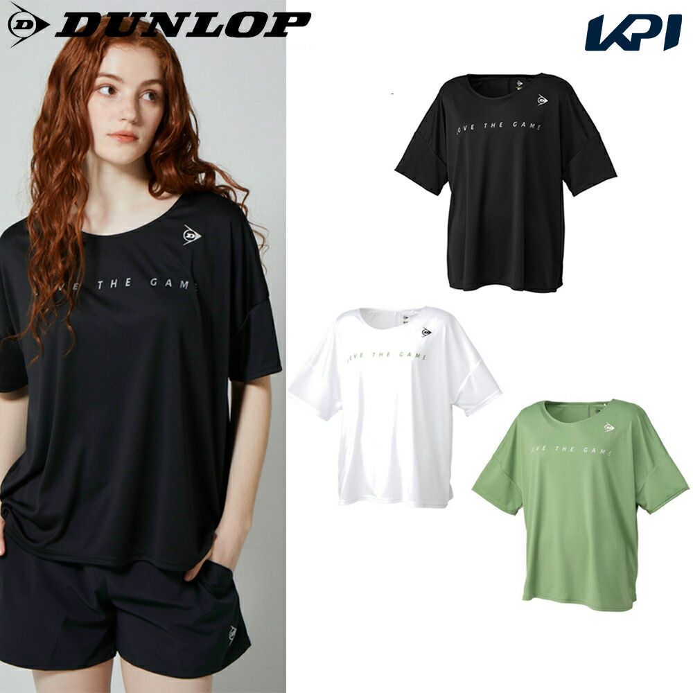 ダンロップ DUNLOP テニスウェア レディース オーバーサイズTシャツ DAL-8261W 2022FW｜sportsjapan