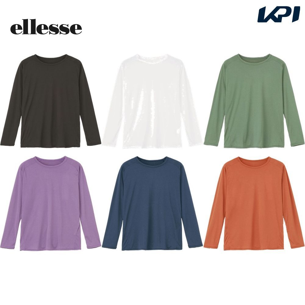 エレッセ Ellesse テニスウェア メンズ   skinshell Warm  Crew Neck Shirt EM723362 2023FW