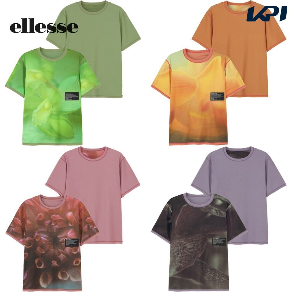 エレッセ Ellesse テニスウェア ユニセックス   W.P.D.ダブルフェイスショートスリーブティ EU123101- 2023SS