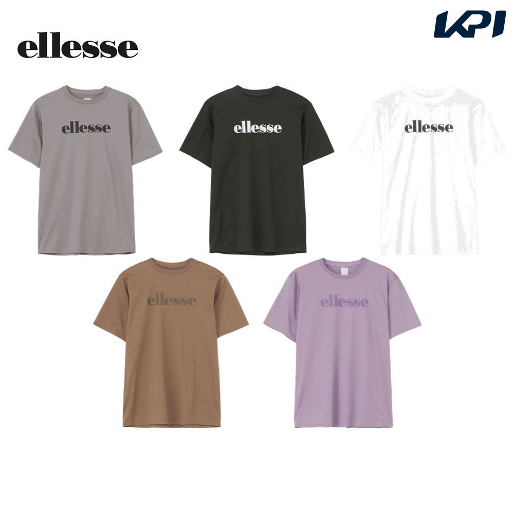 エレッセ Ellesse テニスウェア ユニセックス ハイゲージショートスリーブロゴティ EU123104 2023FW