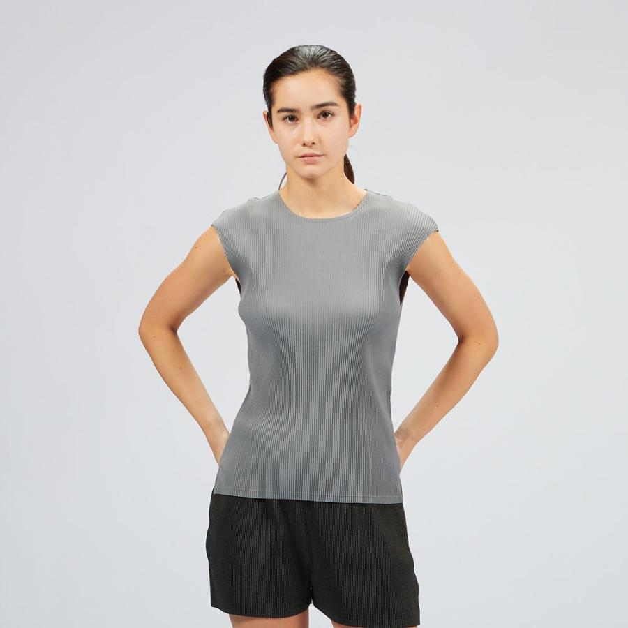 エレッセ Ellesse テニスウェア レディース フロウプリーツフレンチスリーブシャツ EW023108 2023SS エレッセ Ellesse テニスウェア レディース フロウプリーツフレンチスリーブシャツ EW023108 2023SS