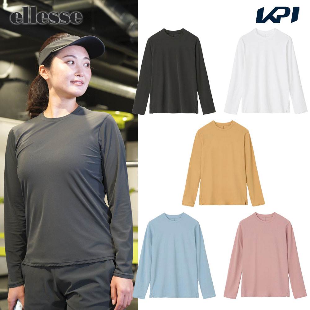 エレッセ Ellesse テニスウェア レディース Wale L/S Shirt 長袖Tシャツ EW024100 2024SS :EW024100:SPORTS JAPAN