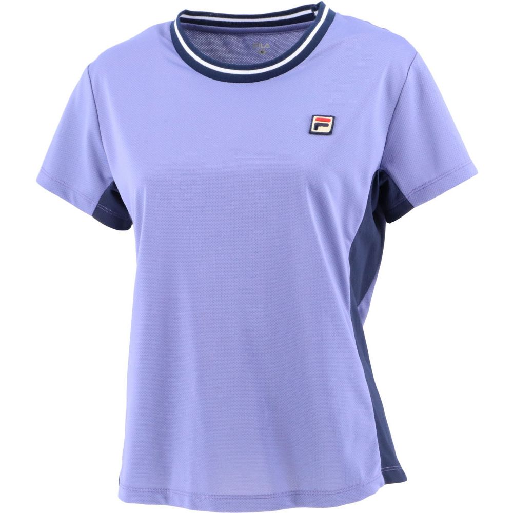 フィラ FILA ゲームシャツ VL2485 20 フィラネイビー テニスウェア 半袖シャツ ウィメンズ ゲームウェア トップス レディース  4SW1R1Aj0f, スポーツ