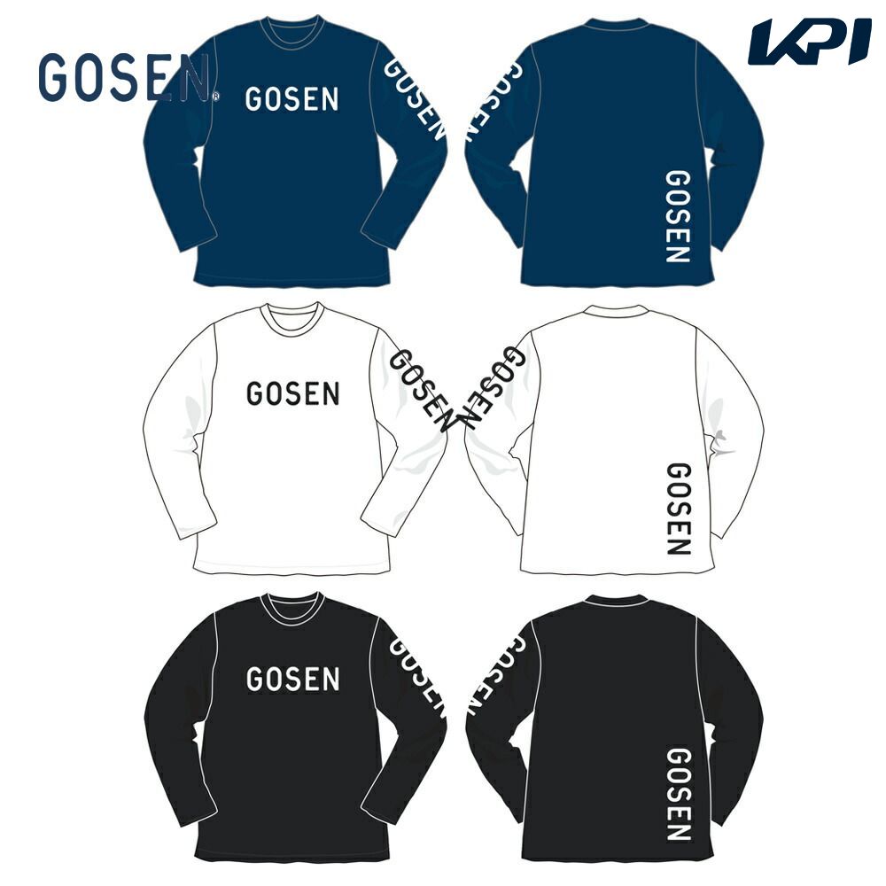 ゴーセン GOSEN テニスウェア ユニセックス 2021秋企画 ロングスリーブロゴ Tシャツ JPT02 2021FW『即日出荷』