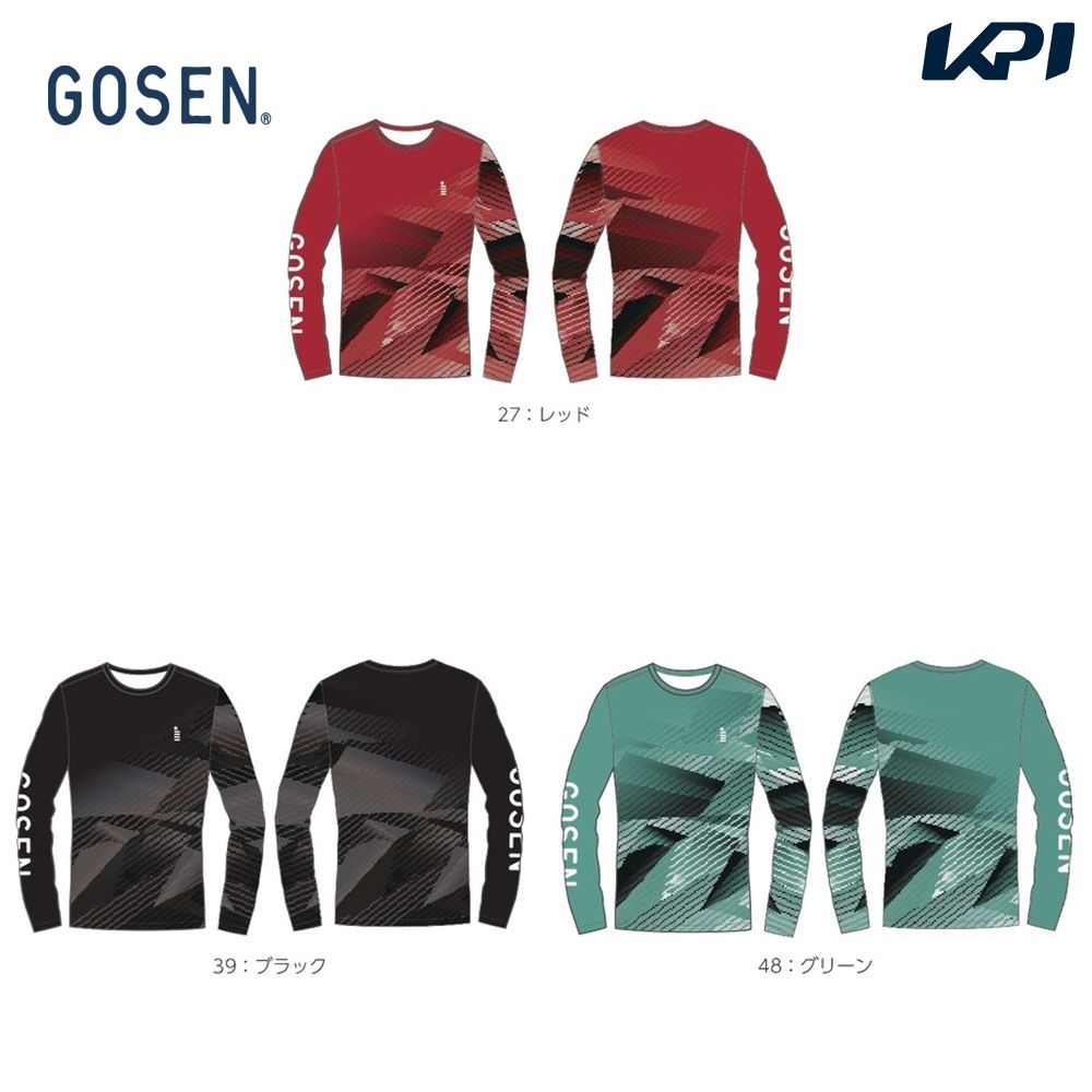 ゴーセン GOSEN テニスウェア ユニセックス   2023秋企画 昇華ロングスリーブＴシャツ JPT36 2023FW