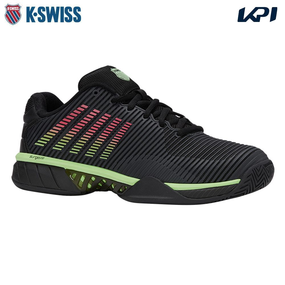 ケイ・スイス K・SWISS テニスシューズ メンズ   HYPERCOURT EXPRESS 2 MEN BLACK X GREEN ハイパーコートエクスプレス2 KS06613011BG | DUNLOP