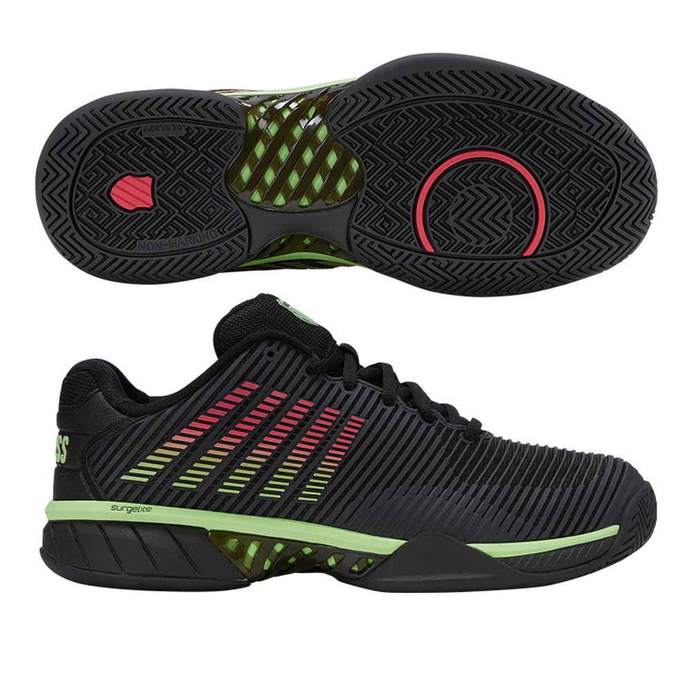 ケイ・スイス K・SWISS テニスシューズ メンズ   HYPERCOURT EXPRESS 2 MEN BLACK X GREEN ハイパーコートエクスプレス2 KS06613011BG | DUNLOP | 02