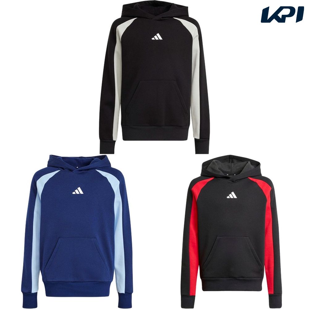 アディダス adidas マルチSPウェア    シーズナル エッセンシャル カラーブロック フリース パーカー キッズ KTD50 2025FW