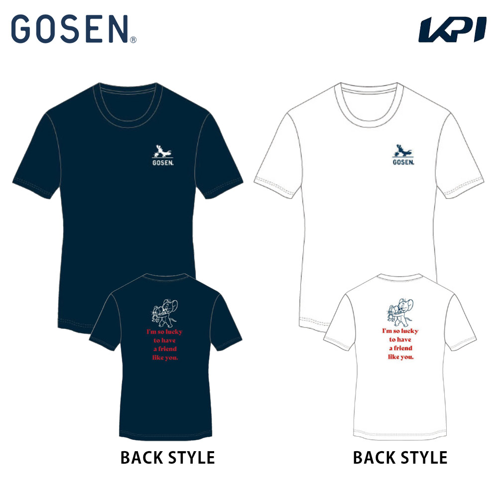 ゴーセン GOSEN テニスウェア ユニセックス 「トム＆ジェリー」シリーズ プラクティスシャツ B LTJ02 2025春企画 2025SS 3月下旬発売予定※予約