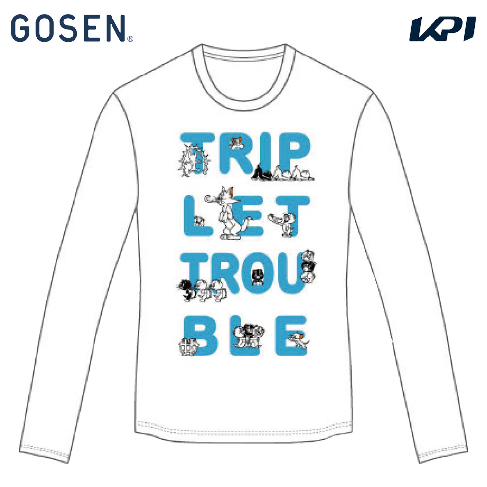 ゴーセン GOSEN テニスウェア ユニセックス 「トム＆ジェリー」シリーズ プラクティスロングTシャツ LTJ05 2025春企画 2025SS 3月下旬発売予定※予約