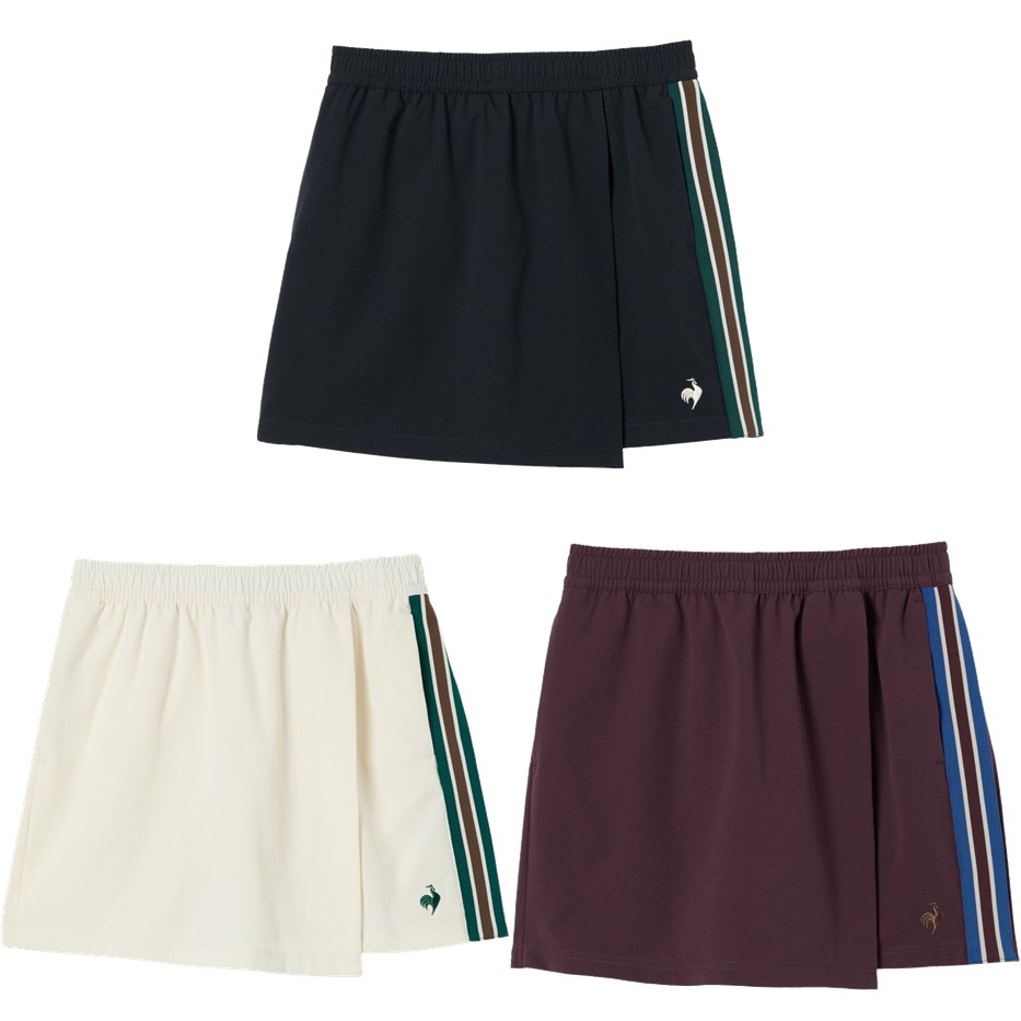 ルコック le coq sportif 心地好いお召しもの レディース   リブクロス キュロットスコート LU5FSK00L 2025FW マラソン、ランニング-ウエア