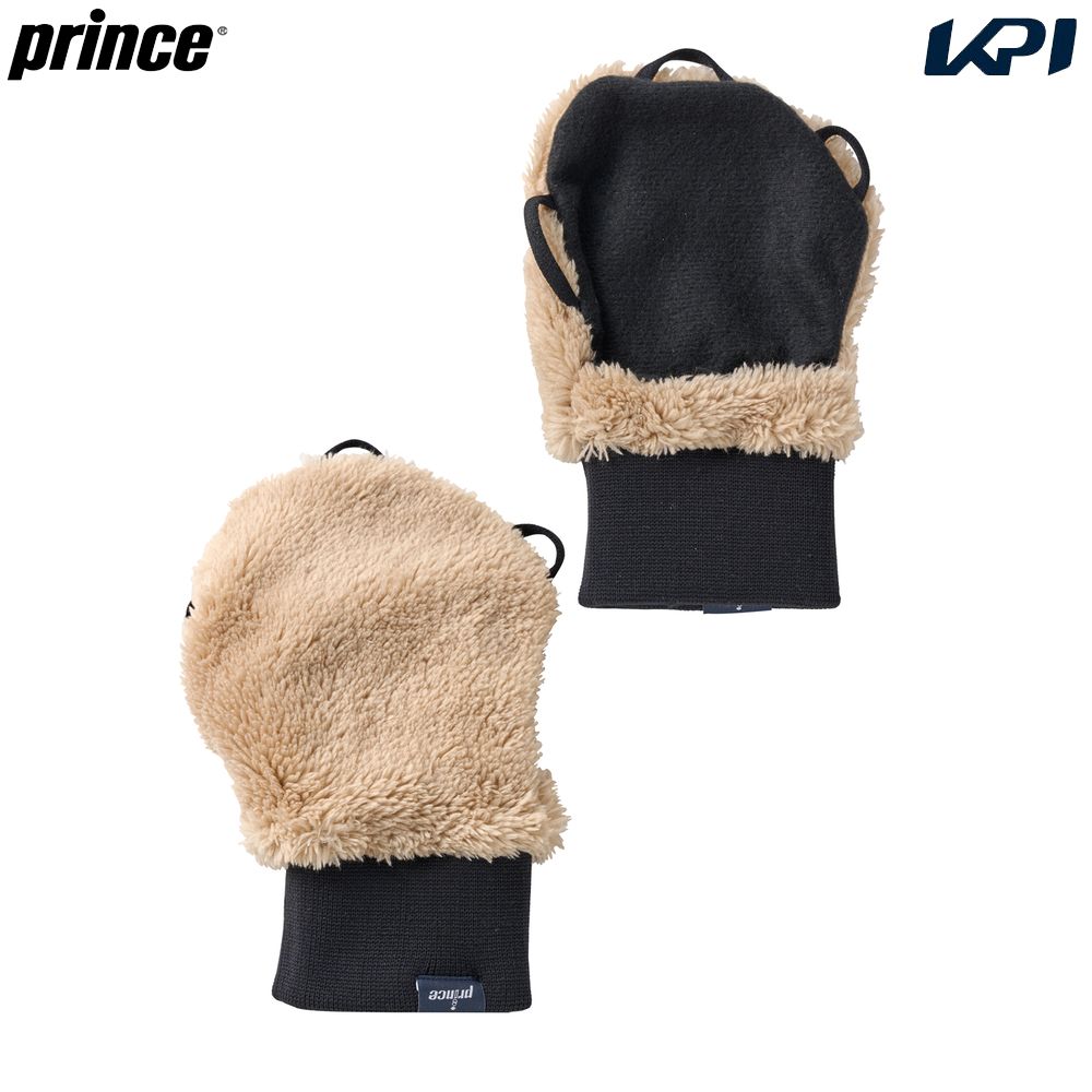 プリンス Prince テニスアクセサリー レディース  手甲ボアグローブ ベージュ 防寒 PG975-040　2025FW