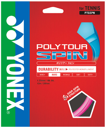 YONEX ヨネックス 「POLY TOUR SPIN ポリツアースピン PTGSPN」 硬式テニスストリング ガット｜sportsjapan｜02