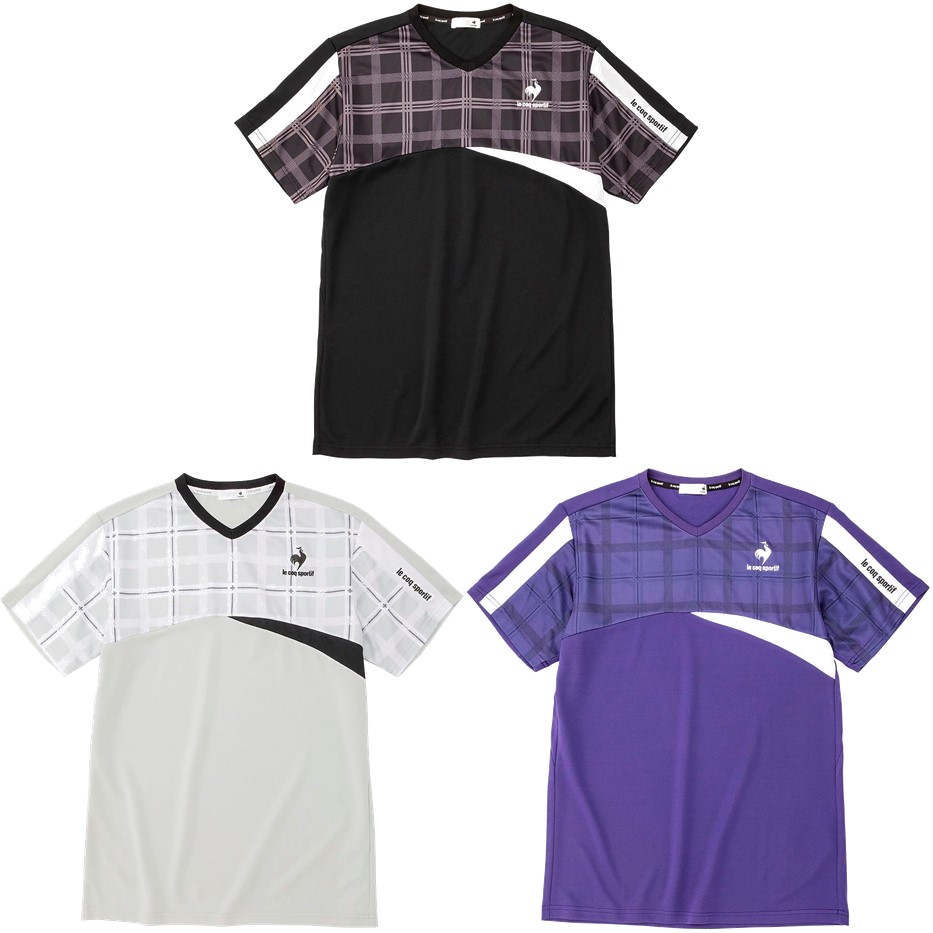 ルコック le coq sportif テニスウェア メンズ COUCOUPARIS CHECK H/S QTMUJA07 2020SS