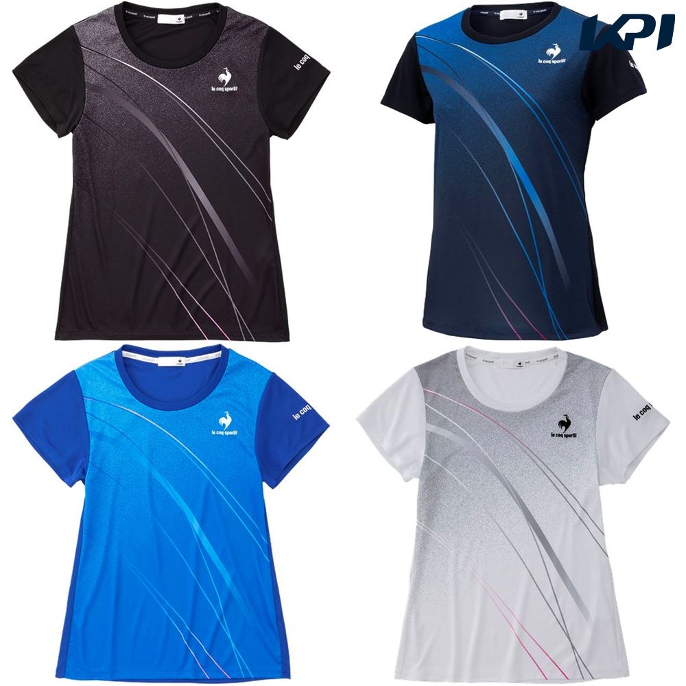 『即日出荷』ルコック le coq sportif テニスウェア レディース チーム グラフィック ゲームシャツ TEAM GRAPHIC GAME SHIRT QTWTJA93 2020SS