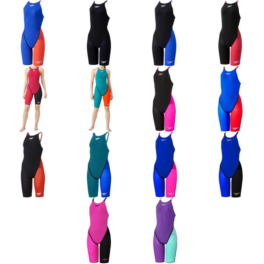 スピード Speedo 水泳水着 レディース   Fastskin ProIII Openback Kneeskin SCW12101F