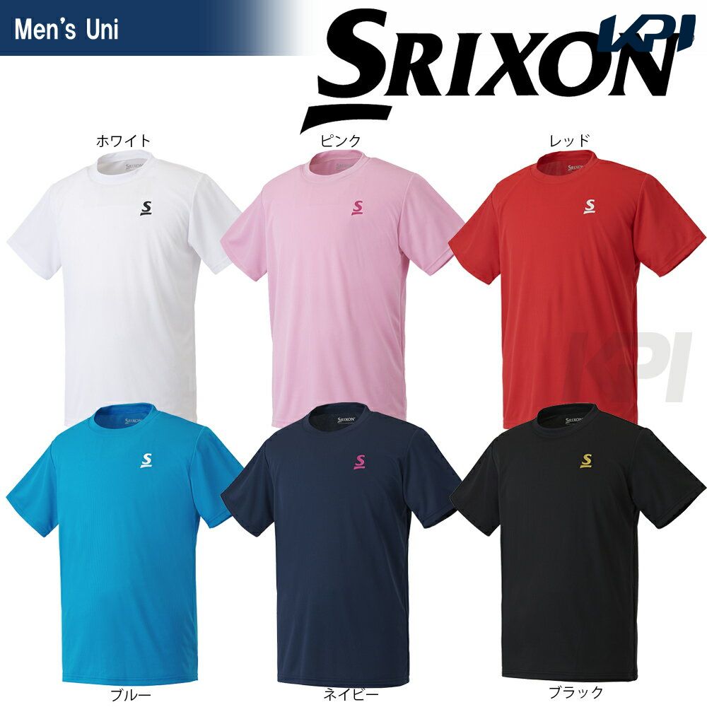 SRIXON スリクソン 「UNISEX CLUB LINE Tシャツ SDL-8603」テニスウェア「SSウェア」  『即日出荷』｜sportsjapan