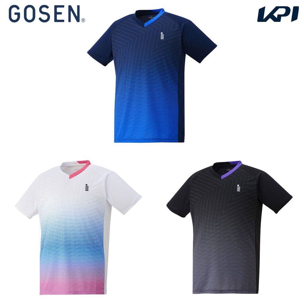ゴーセン GOSEN テニスウェア ユニセックス   ゲームシャツ T2410 2024SS