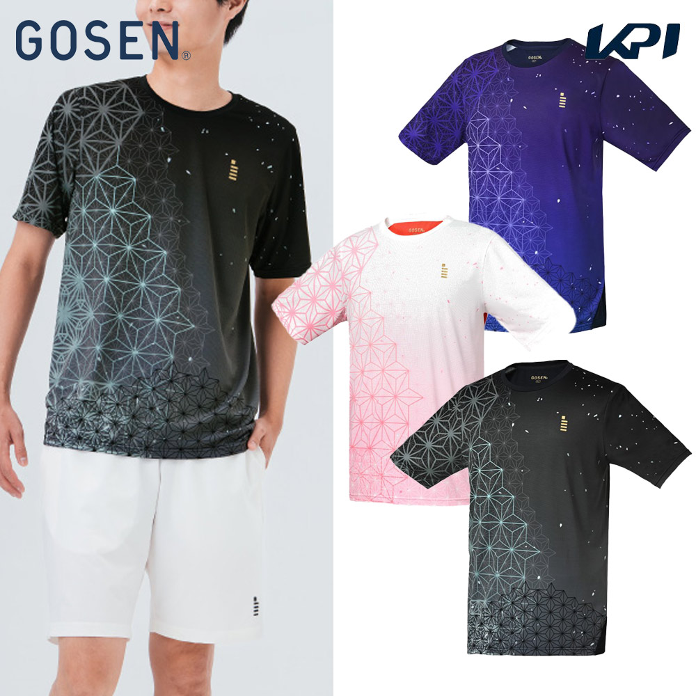 ゴーセン GOSEN テニスウェア ユニセックス   ゲームシャツ T2500 2025SS GOSEN（ゴーセン） テニスウェア ユニセックス ゲームシャツ T2500