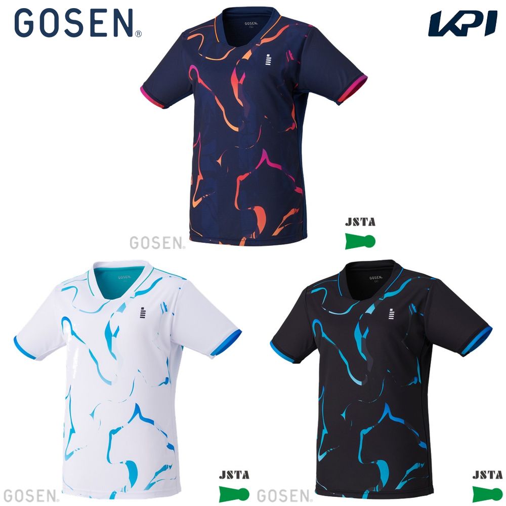 ゴーセン GOSEN テニスウェア レディース   レディース ゲームシャツ T2641 2026FW