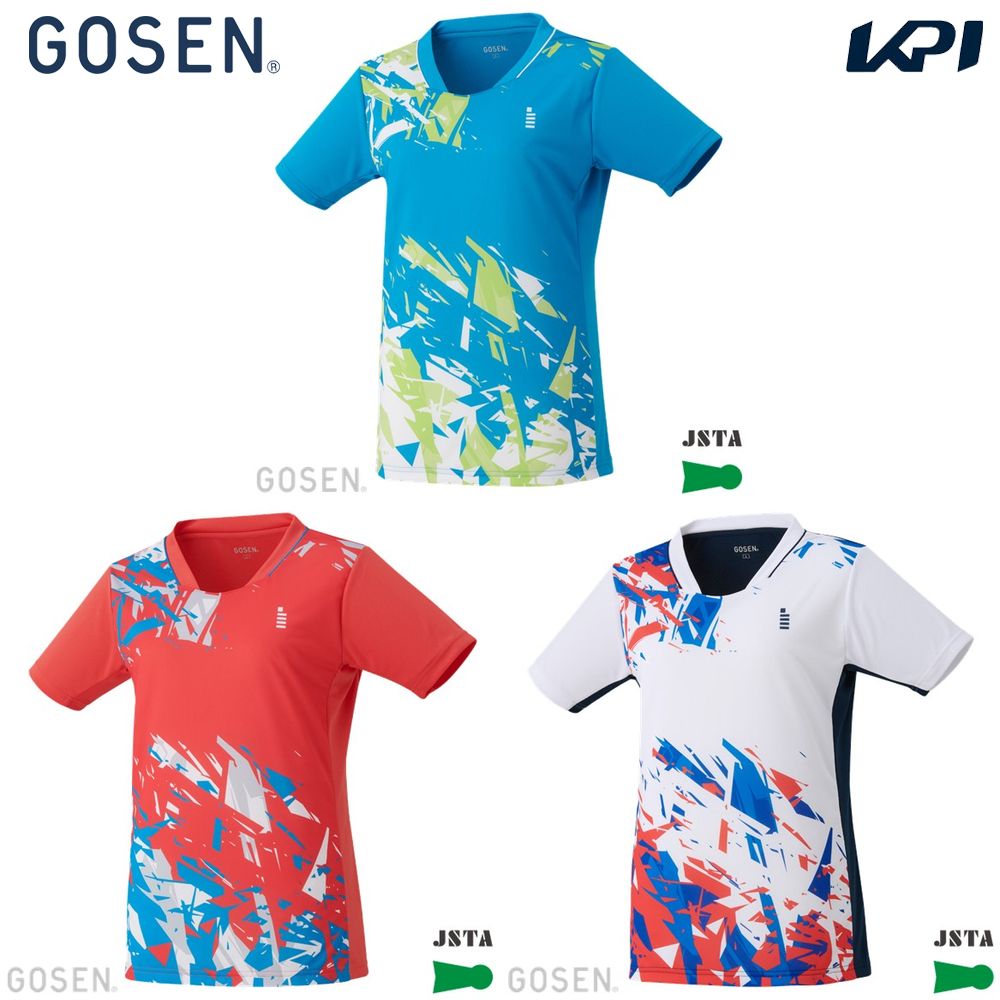 ゴーセン GOSEN テニスウェア レディース   レディース ゲームシャツ T2653 2026FW