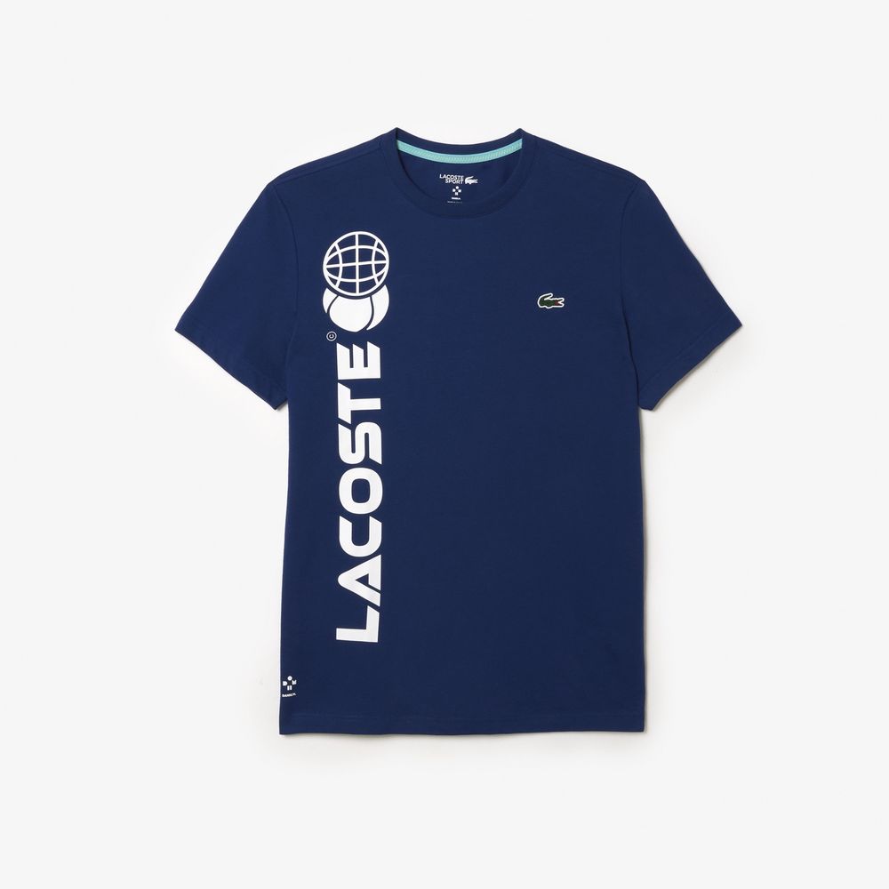 ラコステ LACOSTE テニスウェア メンズ 『ダニール・メドベージェフ』クルーネックTシャツ TH1795-10-F9F 2023FW 『即日出荷』｜sportsjapan｜03