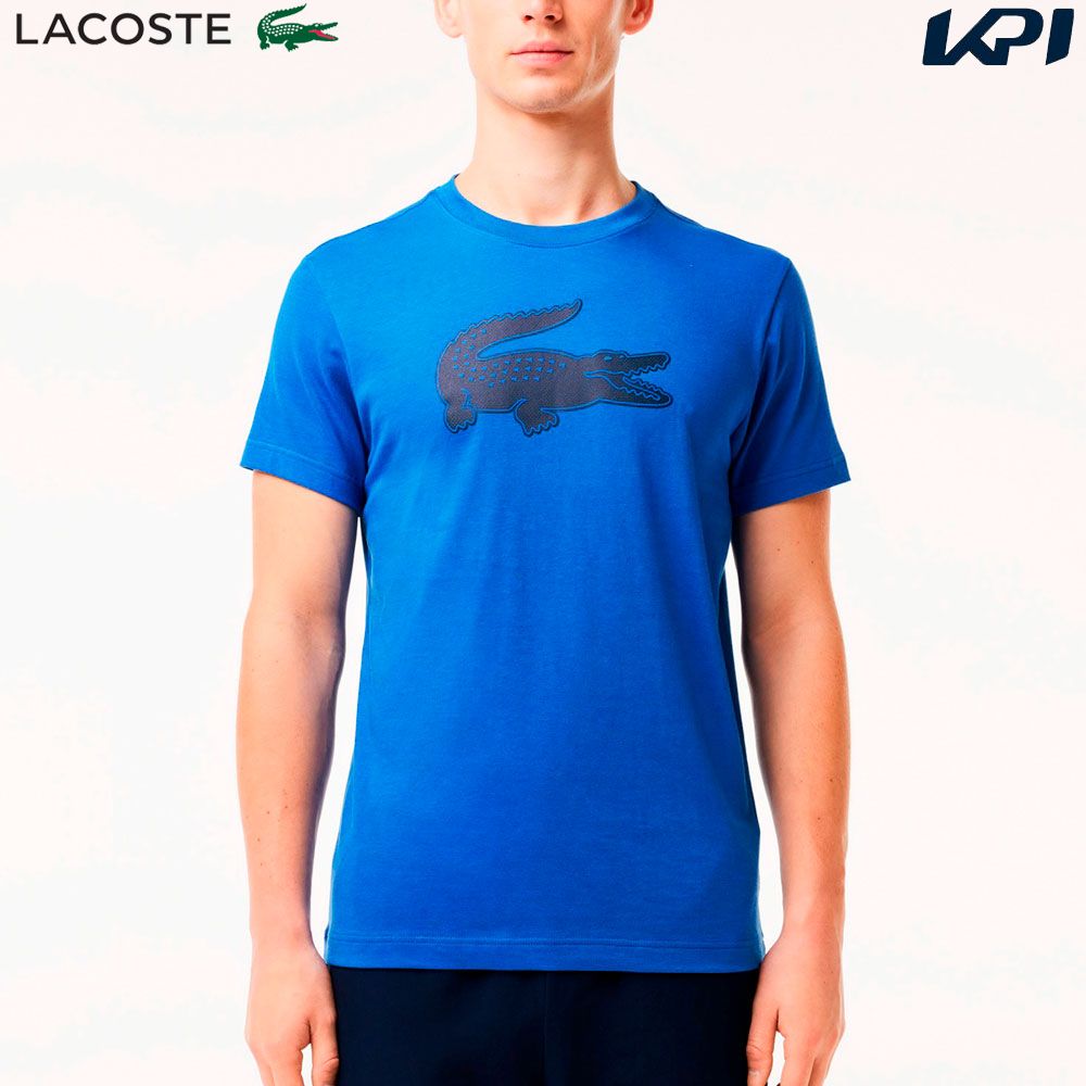 ラコステ LACOSTE テニスウェア メンズ   コットンブレンドウルトラドライロゴプリントTシャツ TH2042-99-IUU 2024SS 『即日出荷』