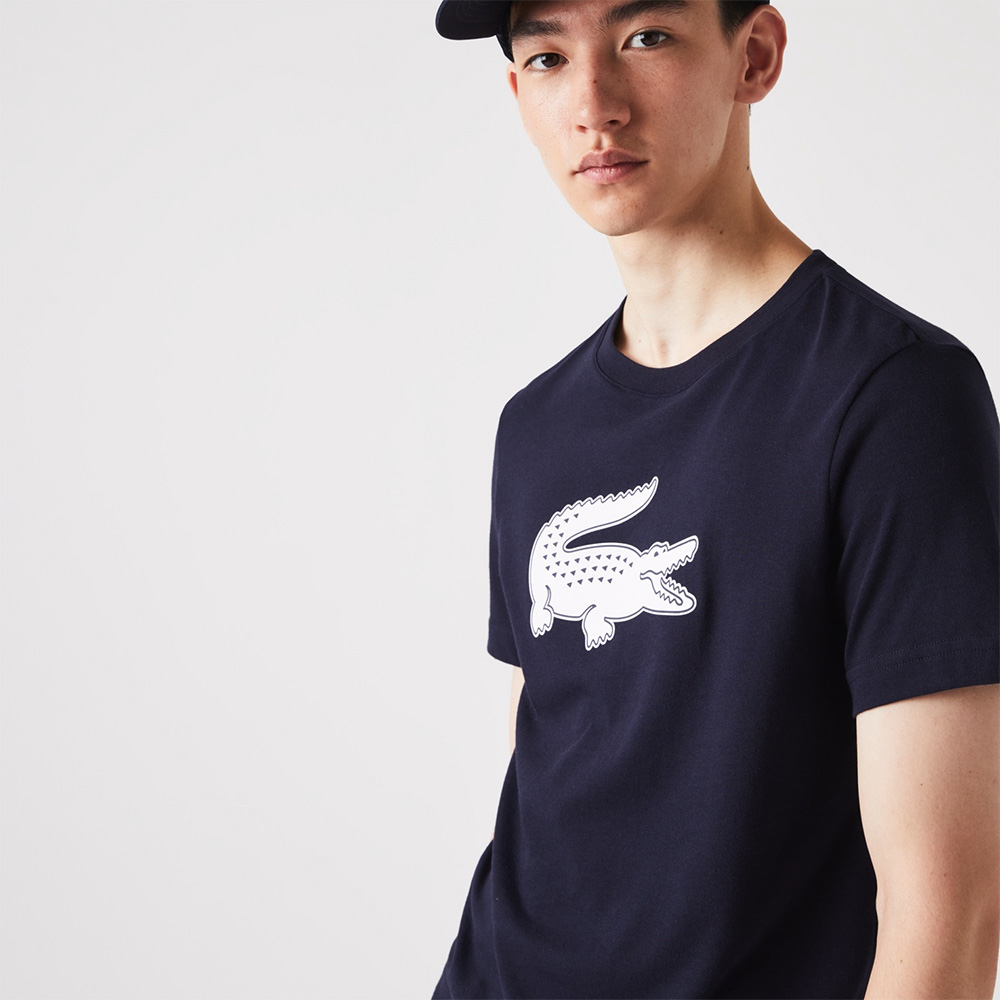 ラコステ LACOSTE テニスウェア メンズ コットンブレンド ウルトラドライロゴプリントTシャツ TH2042L-525 2025SS「タオルキャンペーン対象」『即日出荷』_3