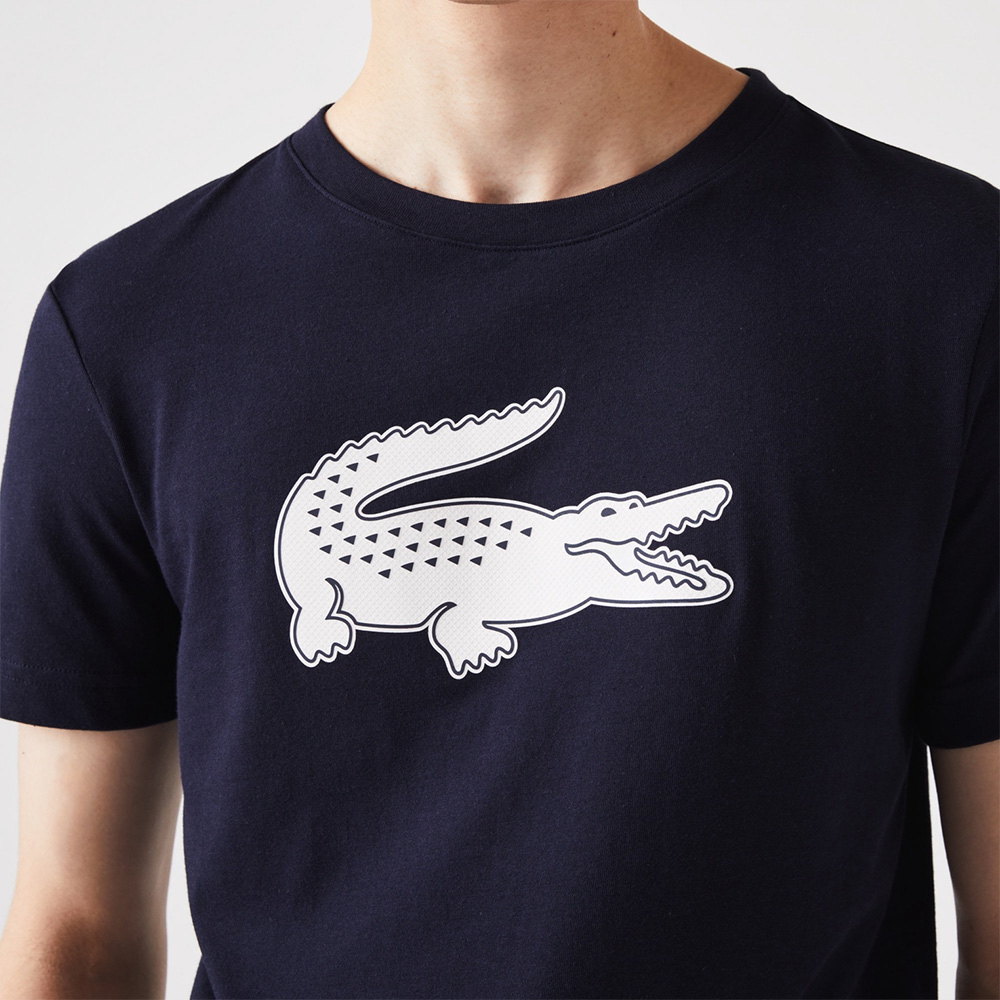 ラコステ LACOSTE テニスウェア メンズ コットンブレンド ウルトラドライロゴプリントTシャツ TH2042L-525 2025SS「タオルキャンペーン対象」『即日出荷』_6