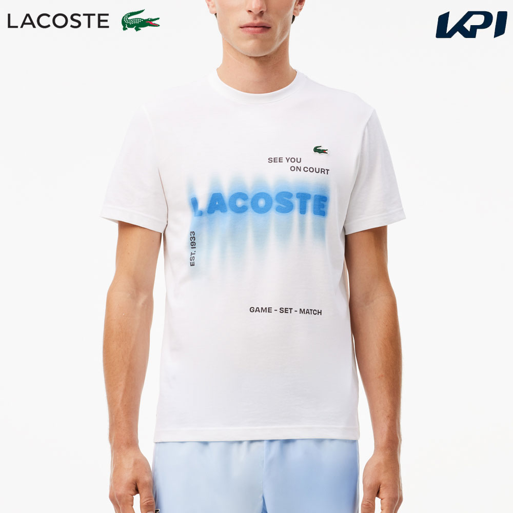 『即日出荷』ラコステ LACOSTE テニスウェア メンズ   『ダニール・メドベージェフ』ネームグラフィックTシャツ TH2617-10-001 2024FW