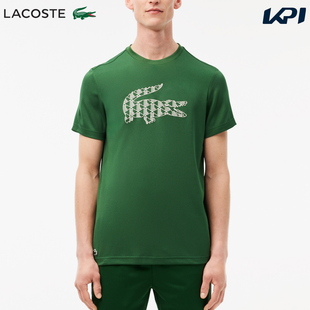 『即日出荷』ラコステ LACOSTE テニスウェア メンズ   モノグラムワニロゴウルトラドライ鹿の子Tシャツ TH2623-10-132 2024FW