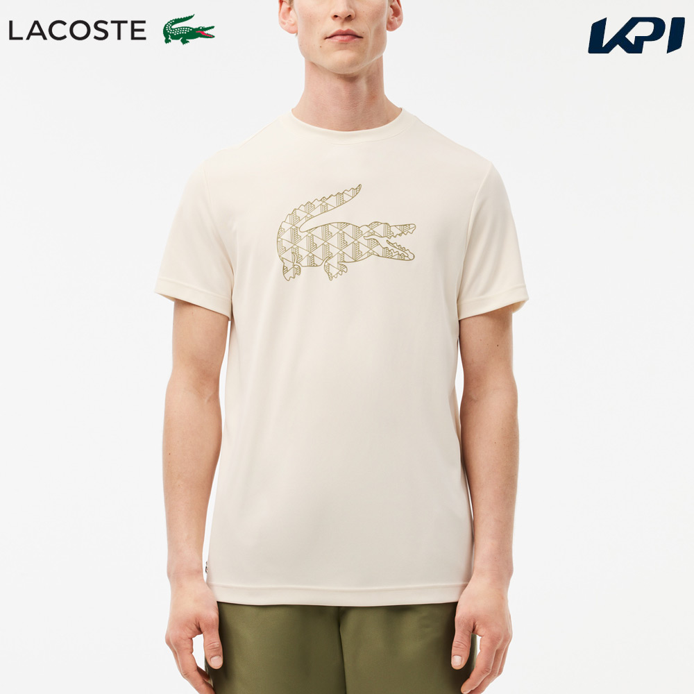 『即日出荷』ラコステ LACOSTE テニスウェア メンズ   モノグラムワニロゴウルトラドライ鹿の子Tシャツ TH2623-10-XFJ 2024FW