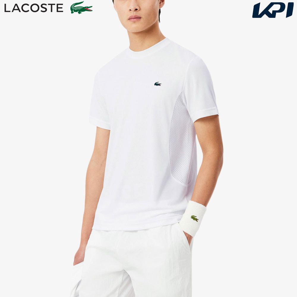 『即日出荷』ラコステ LACOSTE テニスウェア メンズ 『ノバク・ジョコビッチ』サイドメッシュウルトラドライTシャツ TH9973-99-001 2026SS