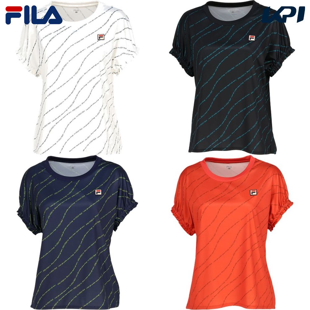 フィラ FILA テニスウェア レディース ゲームシャツ VL2681 2023FW｜sportsjapan
