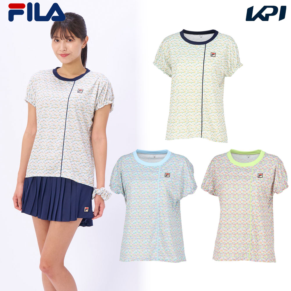 フィラ FILA テニスウェア レディース   ゲームシャツ VL2806 2024SS