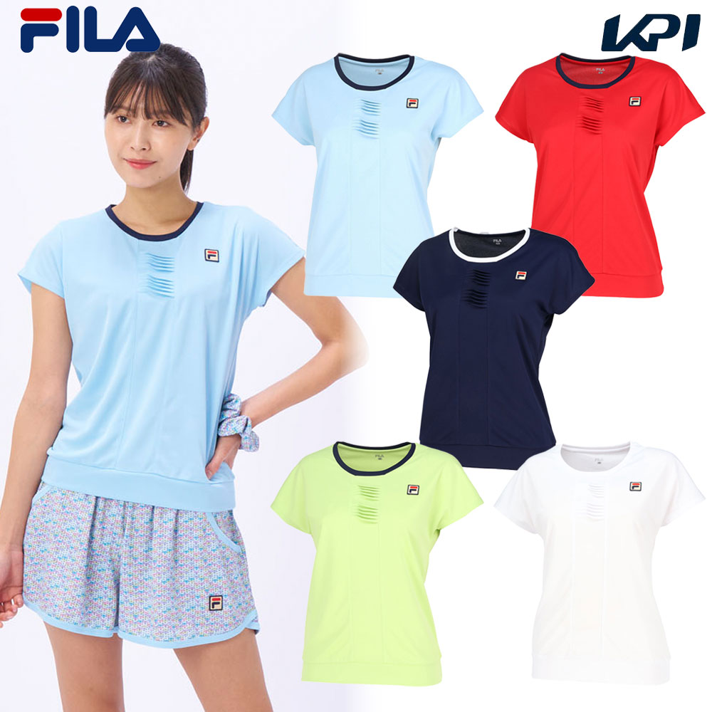 フィラ FILA テニスウェア レディース   ゲームシャツ VL2820 2024SS