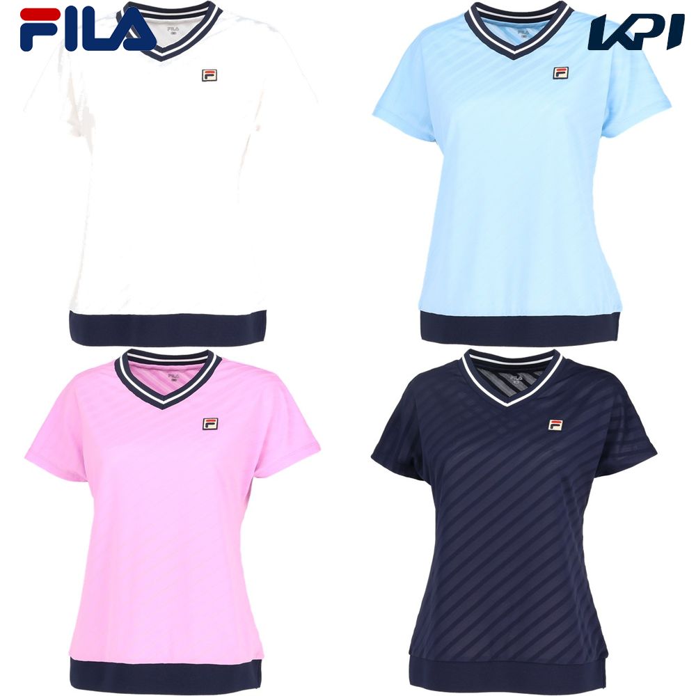 FILA（フィラ） テニスウェア レディース ゲームシャツ VL2864 2024SS