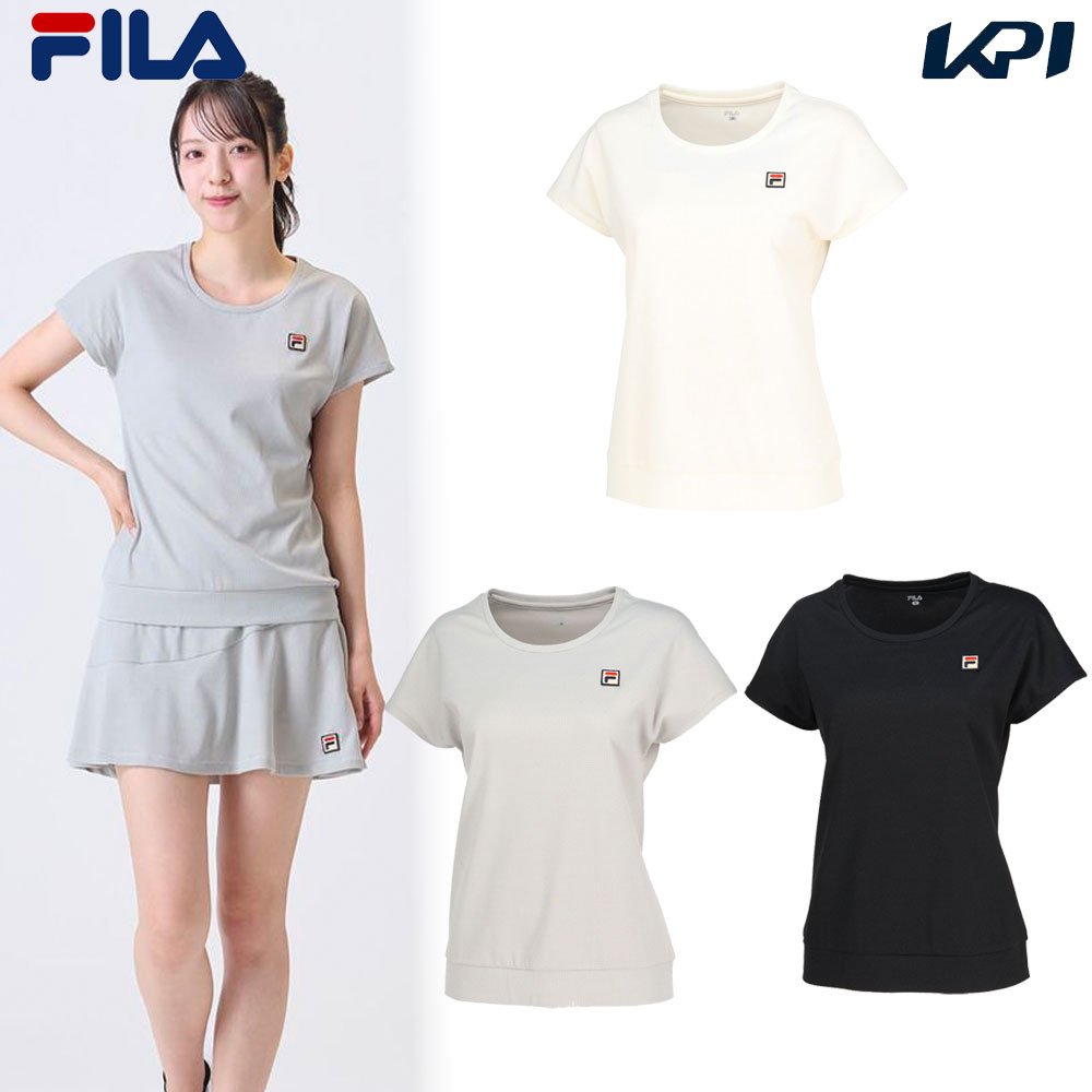 フィラ FILA テニスウェア レディース   ゲームシャツ VL2942 2024FW