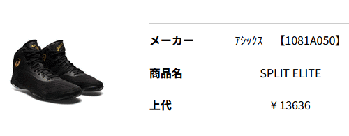 ASICS（アシックス） シューズ メンズ レスリング ボクシング 1081A050