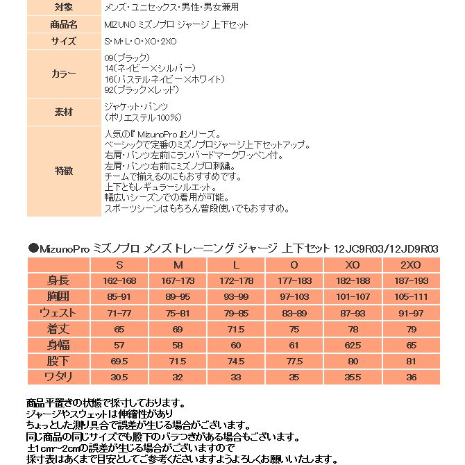 ミズノ ジャージ 上下 メンズ トレーニングウェア 野球 ミズノプロ