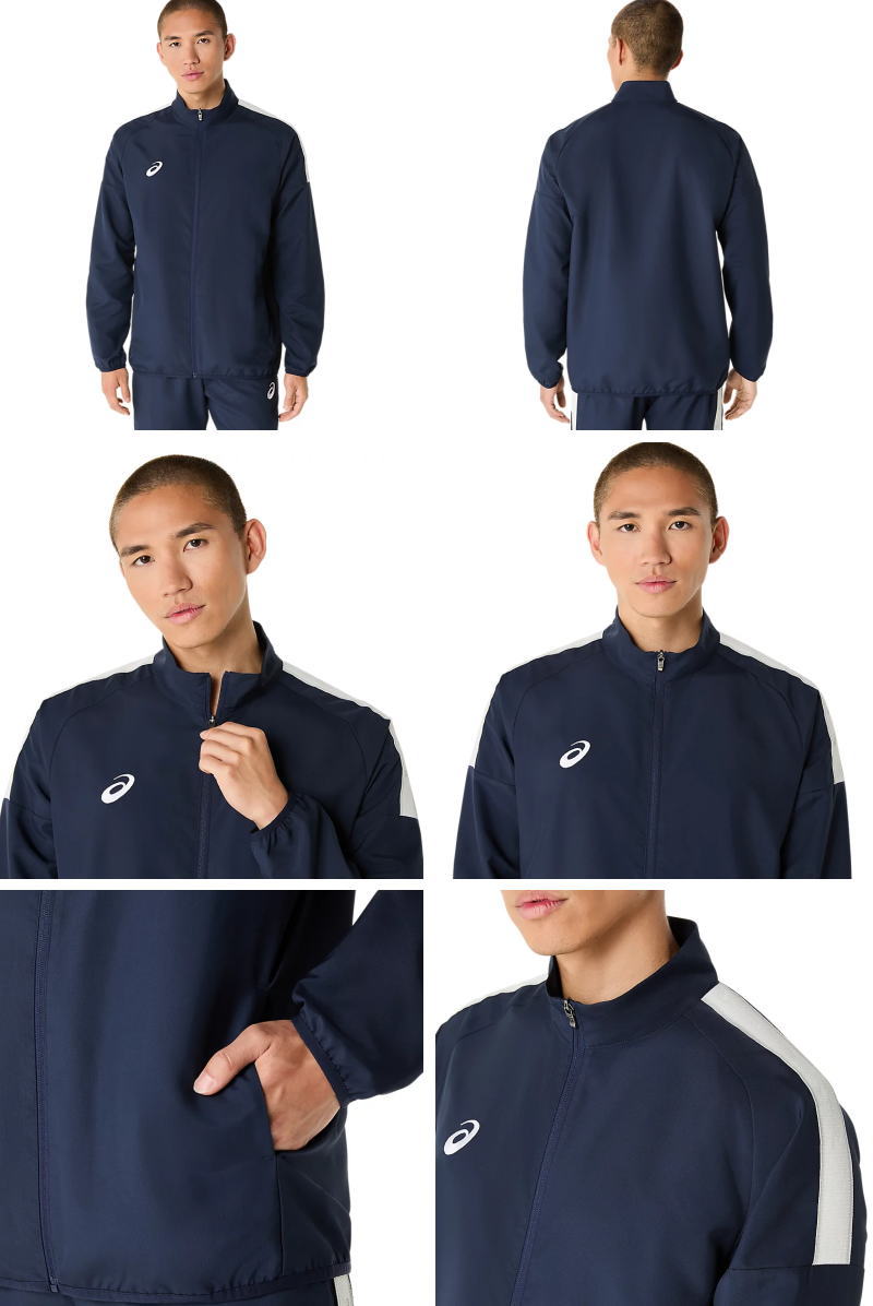 ASICS（アシックス） ジャージ ジャケット メンズ クロスジャージ ロゴ