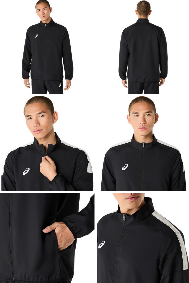 ASICS（アシックス） ジャージ 上下 メンズ クロスジャージ ロゴテープ