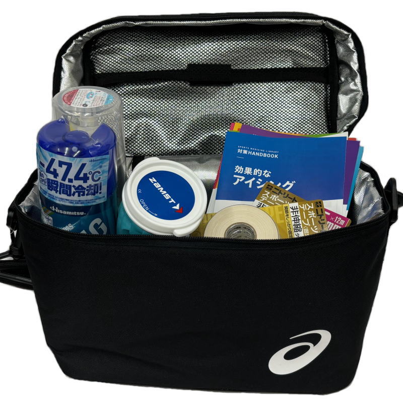 緊急テレポート　プリズマ×2枚セット ASICS（アシックス） 救急セット 保冷バッグ コールドスプレー