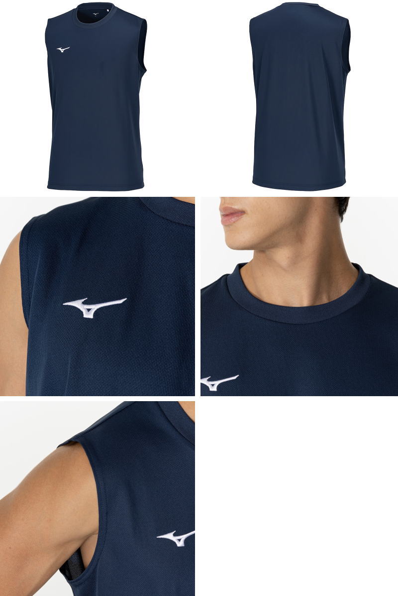 MIZUNO（ミズノ） インナーシャツ メンズ ノースリーブ アンダーシャツ