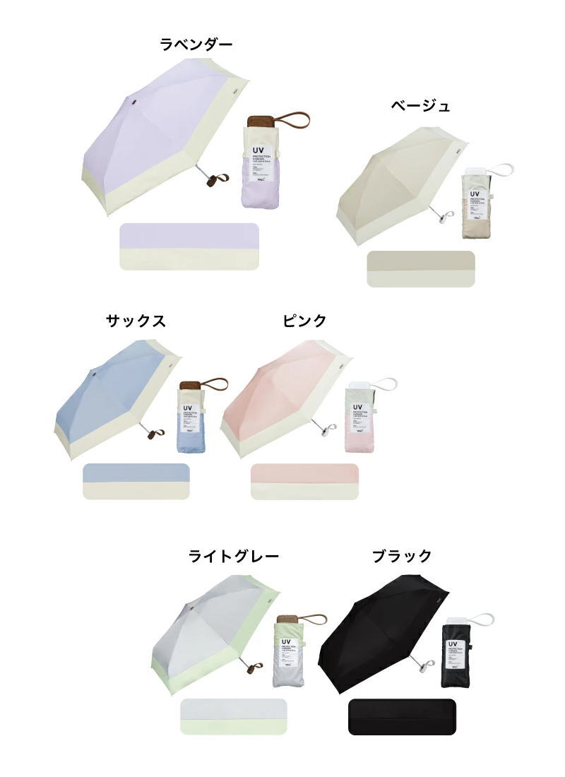 KiU（キウ） Wpc. カサ 折りたたみ 日傘 雨傘 遮光切り継ぎtiny 801